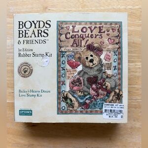 Boyds Bears Bailey's Love Conquers All Stamp Kit for Making Valentine's Projects